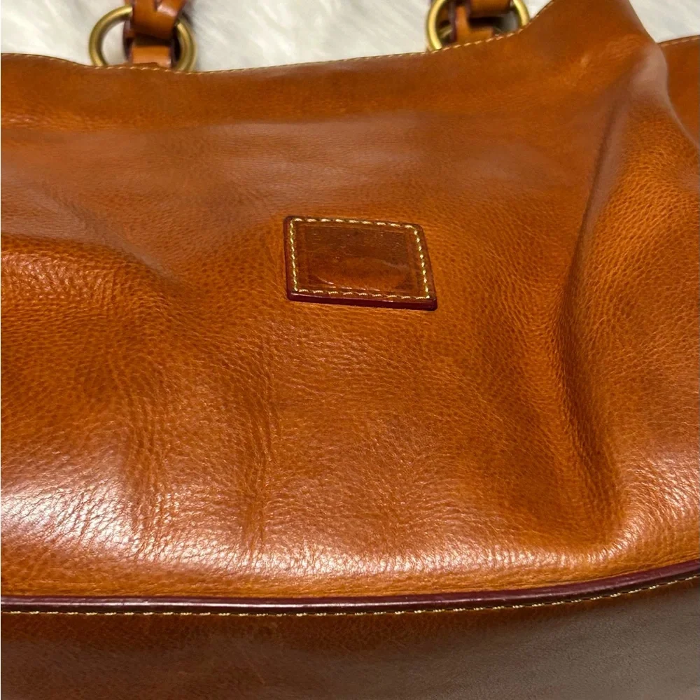 Dooney Bourke Florentine Leather Large Zip Barlow Satchel - Picture 10 of 16